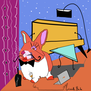 raoul boit du champagne