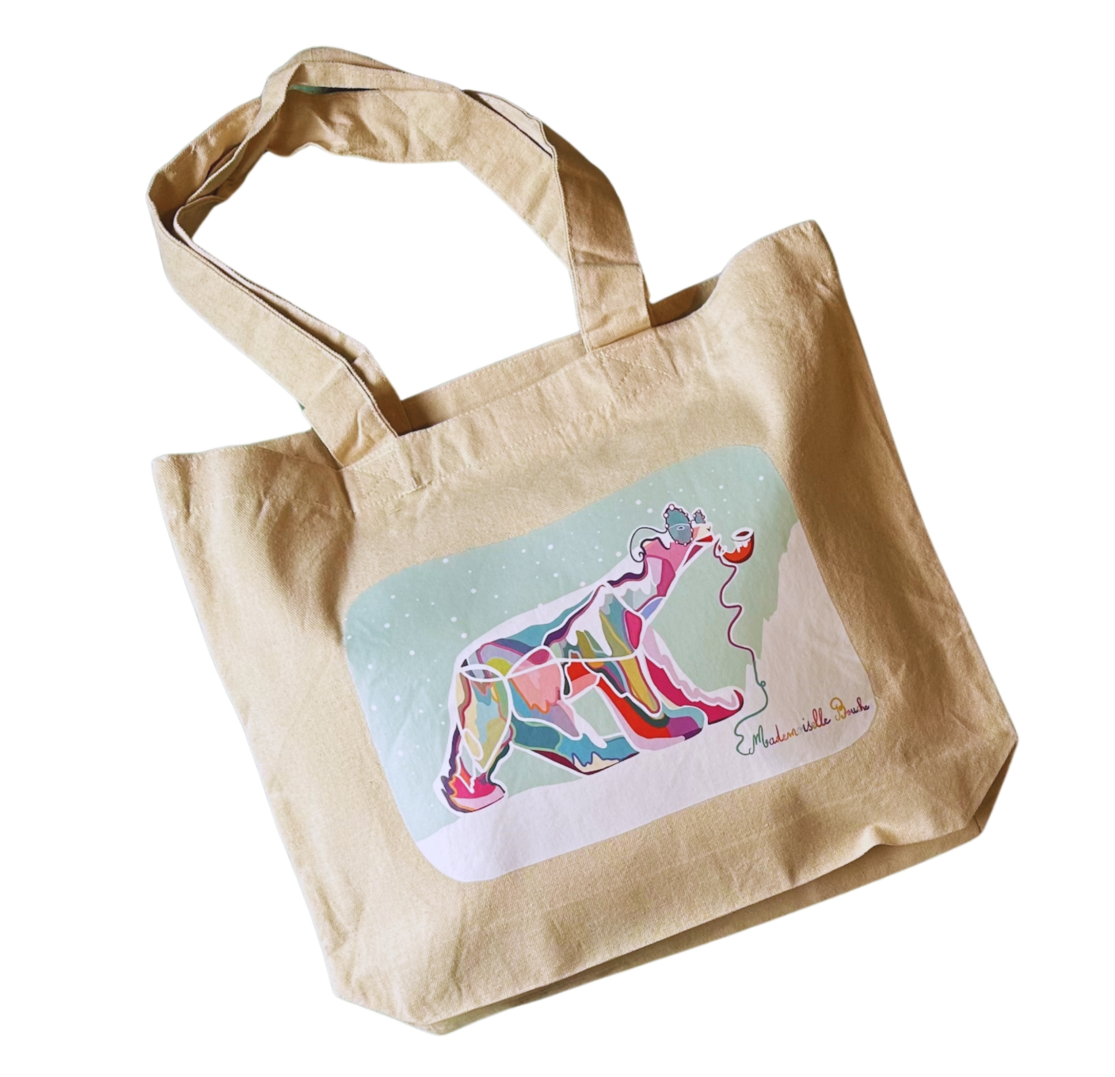Sac pompon de l'artiste Mademoiselle Bouche