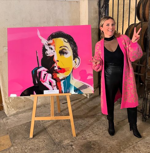 Portrait de Serge Gainsbourg sur plexiglas - Vente aux enchères au château de Marsannay au profit du CHU de Dijon