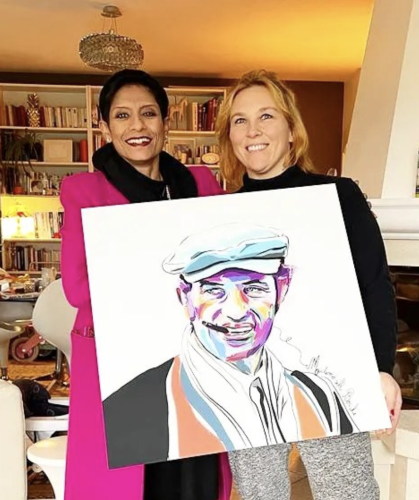 Portrait de BELMONDO oeuvre unique sur plexiglas