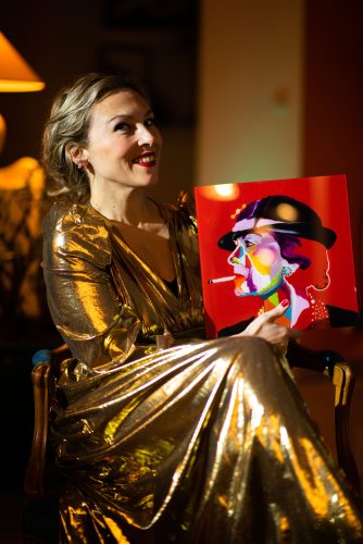 Plexiglas - Portrait de Coco Chanel